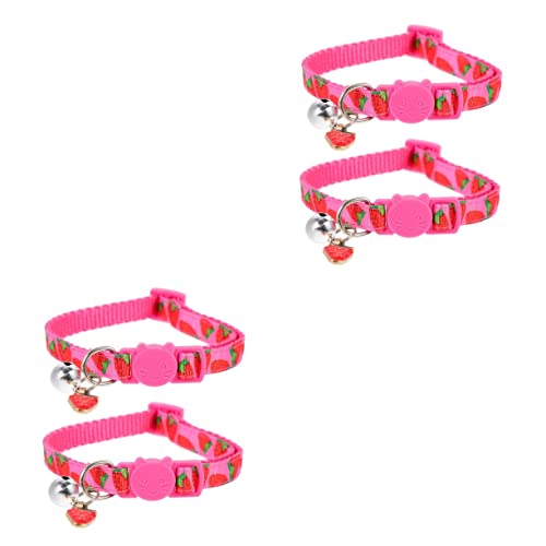 Mipcase 4 Stück Obsthalsband Für Haustiere Katzenhalsband Abbrechen Katzenhalsbänder Für Mädchenkatzen Katzenhalsbänder Für Junge Katzen Katzenglocke Einstellbar Polyester Haustierzubehör Mipcase 4 Stück Obsthalsband Für Haustiere Katzenhalsband Abbrechen Katzenhalsbänder Für Mädchenkatzen Katzenhalsbänder Für Junge Katzen Katzenglocke Einstellbar Polyester Haustierzubehör von Mipcase