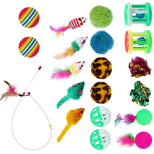 Mipcase 2 Sets Interaktives Katzenspielzeug: Bunt Und Mit Stäbchen Für Bewegung Und Spaß Ihrer Katze 20 Stück X 2 Mipcase 2 Sets Interaktives Katzenspielzeug: Bunt Und Mit Stäbchen Für Bewegung Und Spaß Ihrer Katze 20 Stück X 2 von Mipcase