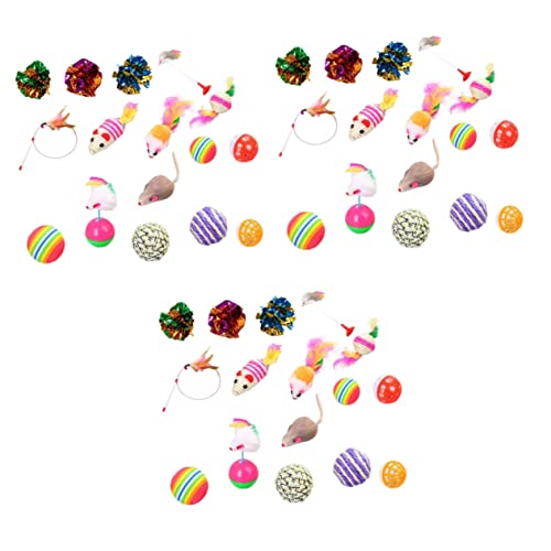 Mipcase 48-teiliges Katzenspielzeug-Set Verschiedene Tierspielzeuge Künstliche Mäuse Spielzeuge Für Katzen Interaktives Katzenmaus-Spielzeug Katzenspielzeug Haustierspielzeug Mipcase 48-teiliges Katzenspielzeug-Set Verschiedene Tierspielzeuge Künstliche Mäuse Spielzeuge Für Katzen Interaktives Katzenmaus-Spielzeug Katzenspielzeug Haustierspielzeug von Mipcase
