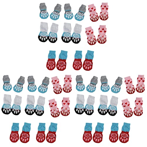 Mipcase 3er-Sets Hundesocken Aus Baumwolle Warme Haustierschuhe Strumpfwaren – Für Katzen Und Hunde 16 Stück X 3 von Mipcase