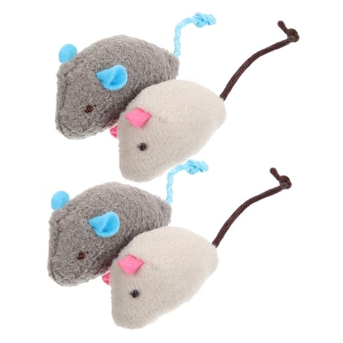 Mipcase 4Stücke Katzenminze Mäuse Für Katzen Interaktives Katzenspielzeug Mit Katzenminze Graublau Und Rosé Wohnungskatzen Und Spielspaß Mipcase 4Stücke Katzenminze Mäuse Für Katzen Interaktives Katzenspielzeug Mit Katzenminze Graublau Und Rosé Wohnungskatzen Und Spielspaß von Mipcase