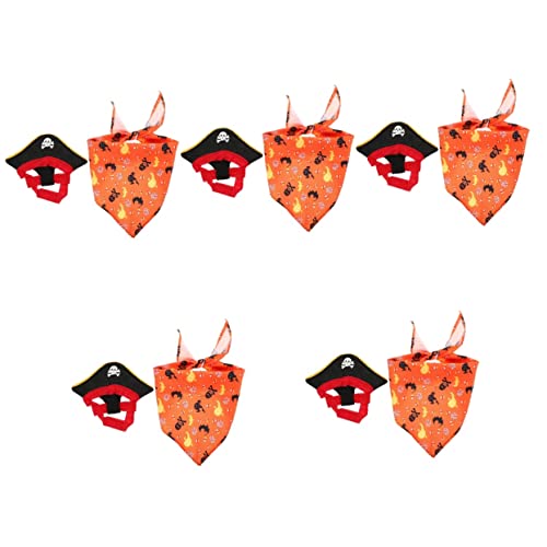 Mipcase 5 Sets Einzigartige Katze Hut Bandana Kit Pet Kostüm für Katze Halloween Cosplay Mipcase 5 Sets Einzigartige Katze Hut Bandana Kit Pet Kostüm für Katze Halloween Cosplay von Mipcase
