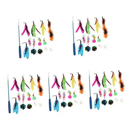 Mipcase 5 Sets Katzenspielzeug Für Hauskatzen Interaktives Katzenschnurspielzeug Einziehbare Angelrute Für Katzen Mipcase 5 Sets Katzenspielzeug Für Hauskatzen Interaktives Katzenschnurspielzeug Einziehbare Angelrute Für Katzen von Mipcase