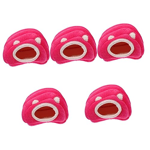Mipcase 5 Stücke Hamster Bett Komfortable Chinchilla Wohnraum Biegsam Nest Warme Hideout Mipcase 5 Stücke Hamster Bett Komfortable Chinchilla Wohnraum Biegsam Nest Warme Hideout von Mipcase