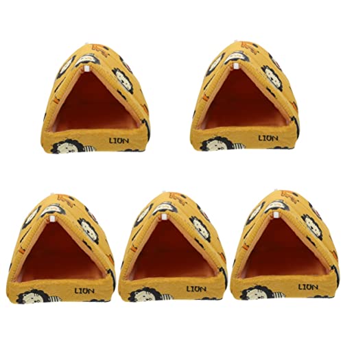 Mipcase 5 Stücke Indoor Hamster Bequemes Bett Für Chinchilla Verschleiß-beständig Atmungsaktive Pet Nest Mipcase 5 Stücke Indoor Hamster Bequemes Bett Für Chinchilla Verschleiß-beständig Atmungsaktive Pet Nest von Mipcase