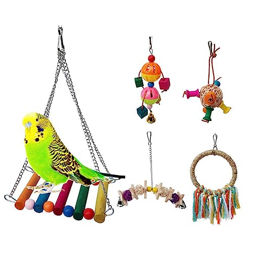Mipcase Papagei Seil Spielzeug Für Klettern Kauen 5 Pc Set Vogel Spielzeug Für Afrikanische Grau Nymphensittich Mipcase Papagei Seil Spielzeug Für Klettern Kauen 5 Pc Set Vogel Spielzeug Für Afrikanische Grau Nymphensittich von Mipcase