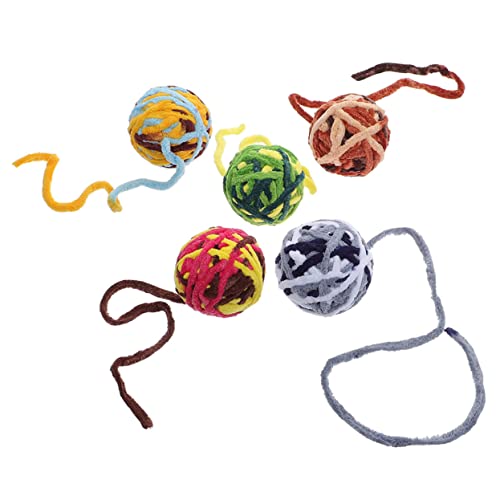 Mipcase 5st Katze Wolle Ball Spielzeug Katze Erstaunlich Katzenglocke Kätzchenspielzeug Für Wohnungskatzen Kitten-beißspielzeug Für Wohnungskatzen Katzenübung Garn Beißball Kauen Mipcase 5st Katze Wolle Ball Spielzeug Katze Erstaunlich Katzenglocke Kätzchenspielzeug Für Wohnungskatzen Kitten-beißspielzeug Für Wohnungskatzen Katzenübung Garn Beißball Kauen von Mipcase
