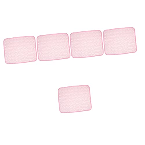 Mipcase 5 Stücke Cool Kätzchen Rosa Bequem Universal Decke Home Pad Liegend Drinnen Matte Bequem Für Guinea Selbst Xs Tragbar Schlafen Schlafen Heißes Wetter Kinder von Mipcase
