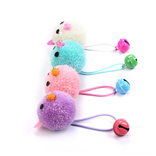 Mipcase Katzenglocken-Spielzeug 5er-Pack Weiches Backenzahn-Spielzeug Mit Sound Für Katzen Entzückendes -Design Zufällige Farbe Mipcase Katzenglocken-Spielzeug 5er-Pack Weiches Backenzahn-Spielzeug Mit Sound Für Katzen Entzückendes -Design Zufällige Farbe von Mipcase