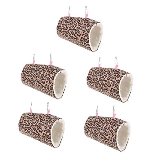 Mipcase 5 Stücke Bequeme Hamster Tunnel Nest Meerschweinchen Hängematte Für Haustiere Ratte Spielzeug Bett Weiche Tunnel Tunnel von Mipcase