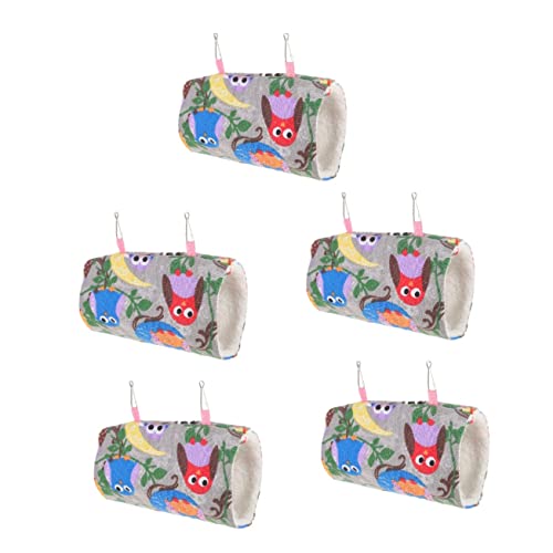Mipcase 5 Stücke Entzückende Meerschweinchen Spielzeug Hamster Hängen Hängematte Haustier Chinchilla Käfig Zubehör Weichen Tunnel von Mipcase