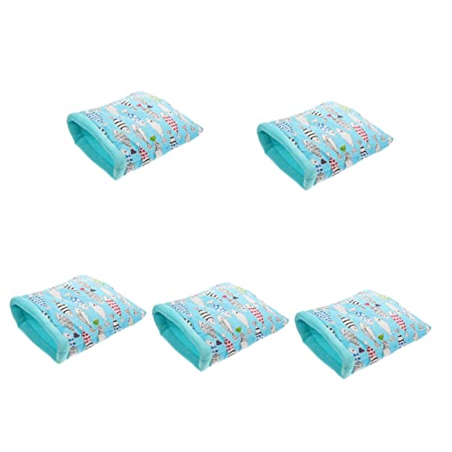 Mipcase 5 Stücke Luxus Hamster Schlafsack Meerschweinchen Nest Bett Baumwolle Material Komfortable Versteck Tasche Für Haustiere von Mipcase