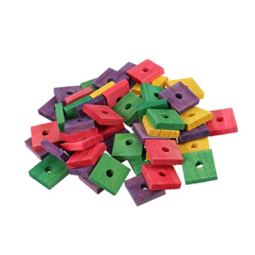 Mipcase Blöcke Papageien 50-teiliges Pädagogisches Holzchip-Spielzeug Papageien-beißspielzeug-Set Für Vögel Mipcase Blöcke Papageien 50-teiliges Pädagogisches Holzchip-Spielzeug Papageien-beißspielzeug-Set Für Vögel von Mipcase