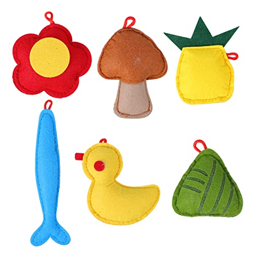 Mipcase Entzückendes Katzenkauspielzeug-Set 6-teilig Interaktives Spielzeug Interaktives Haustierspielzeug Katzenfilzspielzeug Mipcase Entzückendes Katzenkauspielzeug-Set 6-teilig Interaktives Spielzeug Interaktives Haustierspielzeug Katzenfilzspielzeug von Mipcase