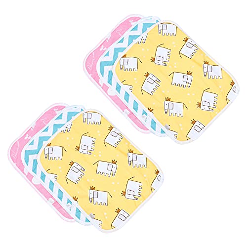 Mipcase 6 Stück Hochbettwäsche Kleine Cartoon-Frettchen Anti-Super-Rutsch-Bettwäsche Kaninchen-Stil Hamster Wiederverwendbar Haus Frettchen Tiere Futter Training Schlafen für Hasen von Mipcase