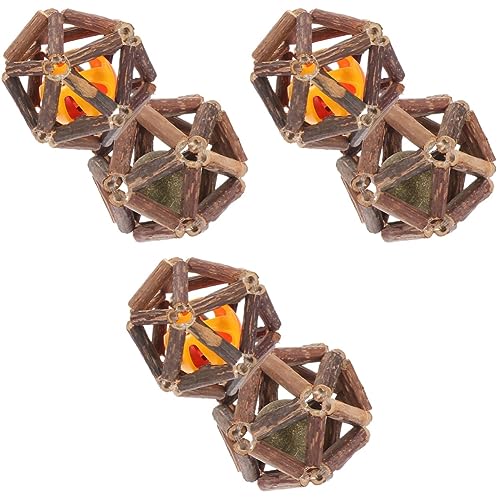 Mipcase 6 STK Katzenspielzeugball Kauspielzeug Für Katzen Katzen-Teaser-Spielzeug Katzenzähne Reinigen Kätzchen Kauen Katzenminzkugel Katze Molar Stick Glocke Kugel Backenzahn Holz Mipcase 6 STK Katzenspielzeugball Kauspielzeug Für Katzen Katzen-Teaser-Spielzeug Katzenzähne Reinigen Kätzchen Kauen Katzenminzkugel Katze Molar Stick Glocke Kugel Backenzahn Holz von Mipcase