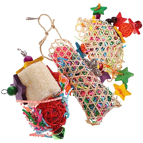 Mipcase 2sets Sittich Vogel Spielzeug Fliegen Kauen Papagei Spielzeug Interessant Vogel Käfig Zubehör Sichere Materialien 3 Stücke * 2 Mipcase 2sets Sittich Vogel Spielzeug Fliegen Kauen Papagei Spielzeug Interessant Vogel Käfig Zubehör Sichere Materialien 3 Stücke * 2 von Mipcase