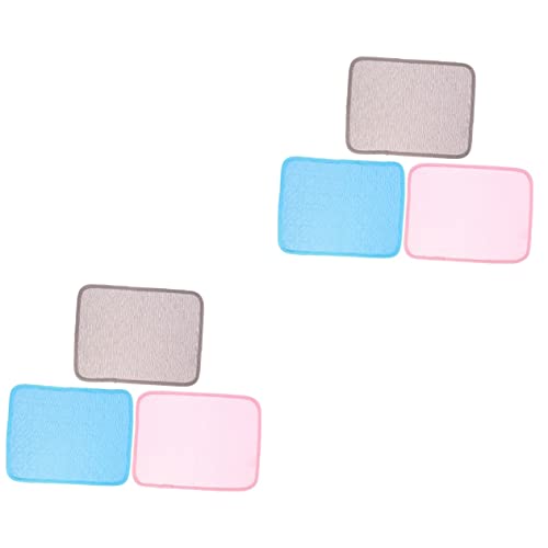 Mipcase 6 Stück Hamster-Kühlmatte Hamster-Schlafmatte Hamster-Isomatte Haustier-Trainings-PIPI-Matte Meerschweinchen-Einlagen Häschen Meerschweinchen Sommer-Haustier-Kühlunterlage von Mipcase