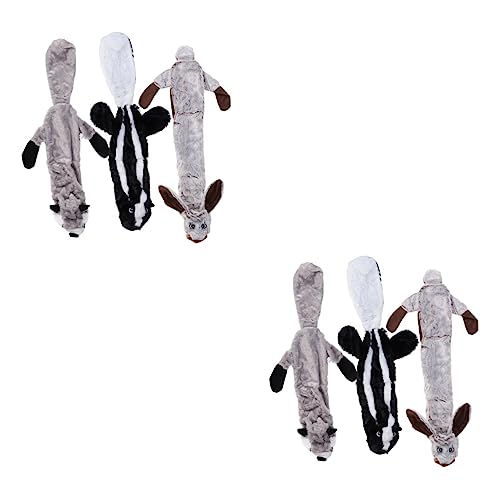 Mipcase 6 STK Puzzle-Spielzeug für Welpen Spielzeuge Flauschige Kuscheltiere Plüschtiere Kaninchenspielzeug Hasenspielzeug Plüschtier leer Plüschtier Haustier der Hund Lederschale von Mipcase