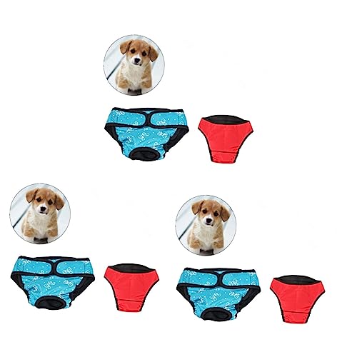 Mipcase 6 STK Hundephysiologische Hosen Hundewindeln Welpenwindeln Windeln Für Hunde Haustierwindeln Der Hund Kleidung von Mipcase