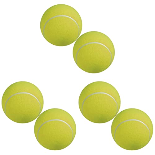 Mipcase 6 STK Gefühltes Tennis Air-Squeaker-tennisbälle Kauspielzeug Für Hunde Aufblasbares Tennis Quietscher Für Hundespielzeug Tennis Spielen Tenis De Niño Jungen Haustier Kind Riese von Mipcase
