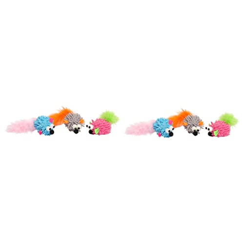 Mipcase 6 STK Katzenspielzeug Spielzeuge Kätzchenspielzeug Jagdspielzeug Für Katzen Entzückendes Katzenspielzeug Cartoon- -Spielzeug Katzen-Teaser-Spielzeug Wischvlies Tragbar Mopp Mipcase 6 STK Katzenspielzeug Spielzeuge Kätzchenspielzeug Jagdspielzeug Für Katzen Entzückendes Katzenspielzeug Cartoon- -Spielzeug Katzen-Teaser-Spielzeug Wischvlies Tragbar Mopp von Mipcase