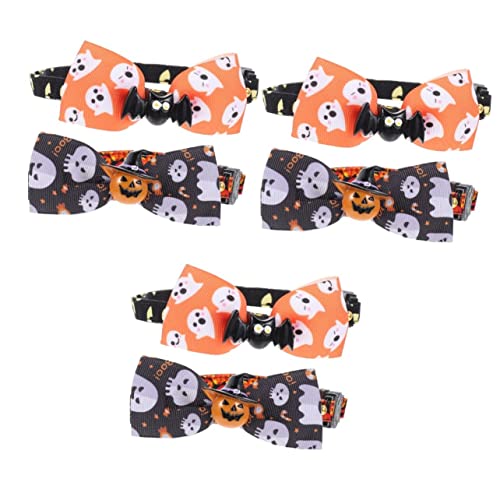 Mipcase 3 Sets Dekoratives Katzenhalsband Für Haustiere Halloween-Fliege Kätzchen-Krawatten Foto-Requisiten Party-Dekorationen Leichte Und Bequeme Passform 2 Stück X 3 von Mipcase
