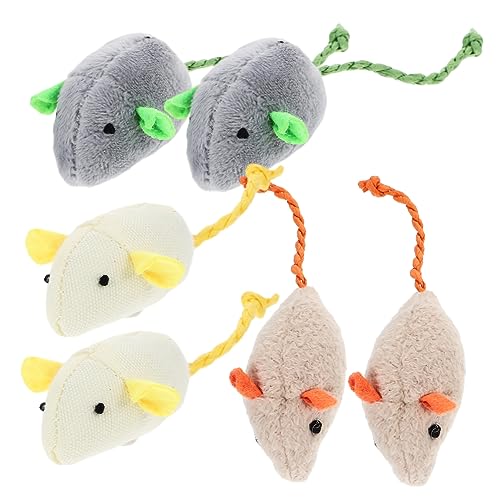 Mipcase 6st Katzenspielzeug Spielzeug Für Katzen Katzenspielzeug Mäuse Kauspielzeug Zum Zahnen Von Katzen Kätzchenspielzeug Spielzeugmaus Plüsch Hauskatze Haustier Mipcase 6st Katzenspielzeug Spielzeug Für Katzen Katzenspielzeug Mäuse Kauspielzeug Zum Zahnen Von Katzen Kätzchenspielzeug Spielzeugmaus Plüsch Hauskatze Haustier von Mipcase