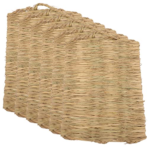 Mipcase Huhn Nistmatten 6 Stücke Gras Bett Huhn Pads Coop Matte Gras Nest Komfortable von Mipcase