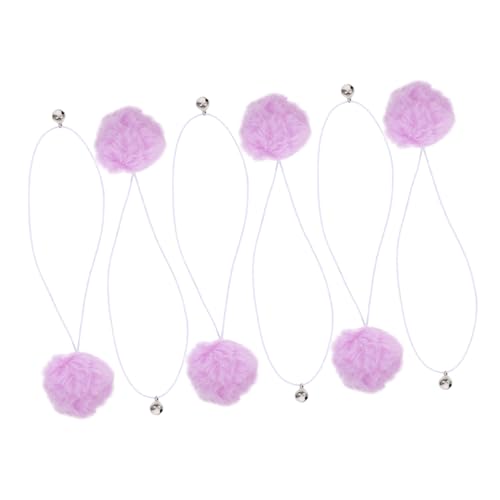 Mipcase 6pcs Hanging Katzen Teaser Ball Mit Bell Cat Kratzer Postspielzeug Interaktive Katzenbäume Ersatzkugeln von Mipcase