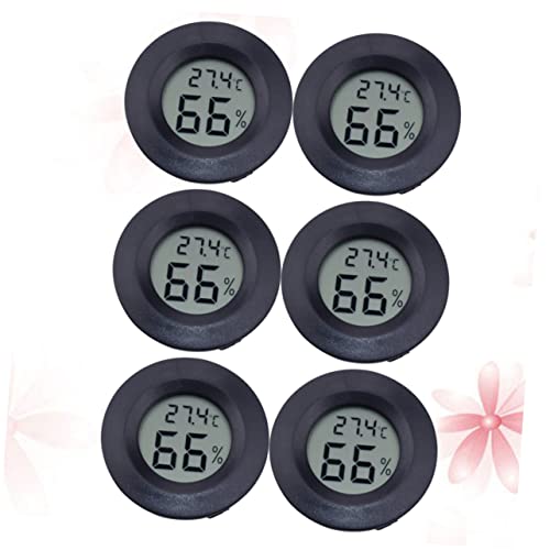Mipcase Acryl Reptil Haustier Feuchtigkeit 6pc Digital Hygrometer Für Reptil Gehäuse Compact Temp Feuchtigkeit Monitor von Mipcase