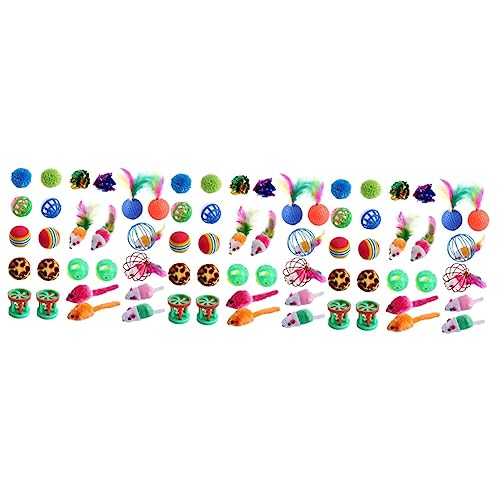Mipcase 72 STK Glocke Katzenspielzeug Klimpern Katzenbälle Mit Glöckchen Bestes Katzenspielzeug Katzentunnel Für Wohnungskatzen Katzenminze-Spielzeug Plüsch Ball Spielen Kätzchen Mipcase 72 STK Glocke Katzenspielzeug Klimpern Katzenbälle Mit Glöckchen Bestes Katzenspielzeug Katzentunnel Für Wohnungskatzen Katzenminze-Spielzeug Plüsch Ball Spielen Kätzchen von Mipcase