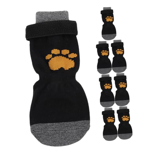 Mipcase 8 Stück Haustier Hund Socken Pfotenschützer für kleine Hunde Anti-Rutsch-Hundesocken Schuhe für hundepfoten Dog Socks Socken für Hund Tragbare Hundepfotenschützer Baumwolle von Mipcase