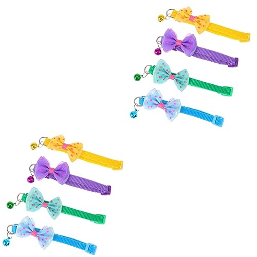 Mipcase 2 Sets Robuste Haustierhalsbänder Mit Schleife Für Hunde Farben: Gelb Himmelblau Grün 4 Stück * 2 Mipcase 2 Sets Robuste Haustierhalsbänder Mit Schleife Für Hunde Farben: Gelb Himmelblau Grün 4 Stück * 2 von Mipcase