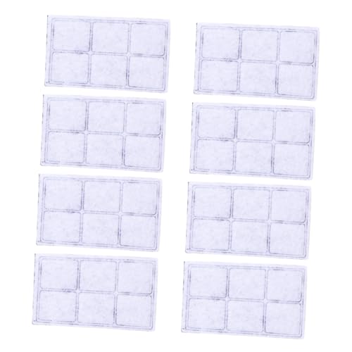Mipcase 8 Stück Wassersp Ender Filter für Haustiere pet Fountain Replacement Filters pet Water Fountain Filter Wasserspenderfilter für Hunde Brunnen Baumwolle mit Aktivkohle Weiß von Mipcase
