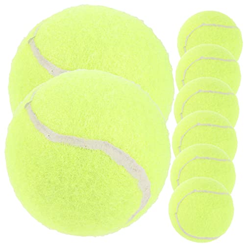 Mipcase 8st Tennis Trainieren Kauspielzeug Für Haustiere Hundespielzeugbälle Hundeball Mit Hoher Sprungkraft Tennis-Fetch-Ball-hundespielzeug Hund Wirft Bälle Gummi Draussen Kind Beißball von Mipcase