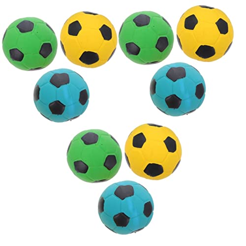 Mipcase 9 STK Haustier Spielzeug Fußball Quietschende Bälle Für Hunde Hundefußball Welpenspielzeug Indoor-hundespielzeug Kleine Bälle Für Hunde Hundebiss Emulsion Beißring Kauen 7c von Mipcase