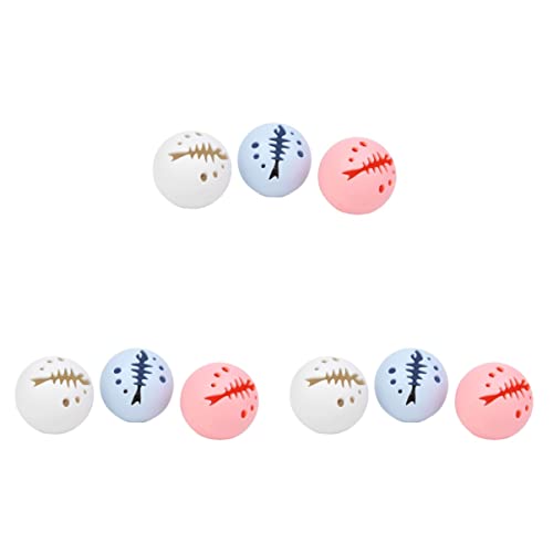 Mipcase 9 STK Spielzeug Kugel Für Katze Kätzchen Glockenkugeln Katzenglockenkugeln Katzenminze Haustierzubehör Mipcase 9 STK Spielzeug Kugel Für Katze Kätzchen Glockenkugeln Katzenglockenkugeln Katzenminze Haustierzubehör von Mipcase