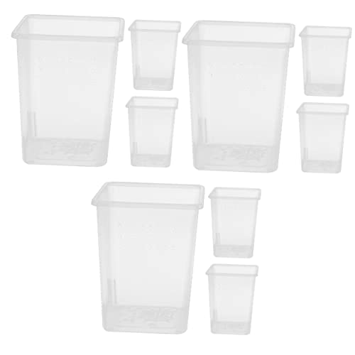 Mipcase 9 STK Fütterungsbox Vogelspinnengehege Reptilienkäfige Spinnen Terrarien Reptilien Inkubator Cricket-Keeper Sprungspinnengehege Träger Muschelschale Plastik Kleine Tiere Schnecken von Mipcase