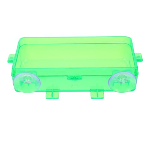 Mipcase Anti-Eskapital-Wasserbecken Zubehör für Gecko-Tanks mit Haube Zubehör für Reptilien Chamäleon-Wasserspender Reptilienzange füttern Schlangenhaut Plastik Light Green von Mipcase