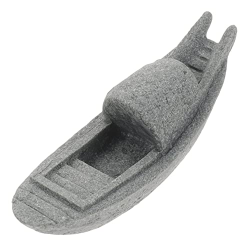 Mipcase Realistische Aquarium-Boot-Ornamente Landschaftsornament Steinboot Für Aquarium Bonsai-Ornamente Für Aquarium Mipcase Realistische Aquarium-Boot-Ornamente Landschaftsornament Steinboot Für Aquarium Bonsai-Ornamente Für Aquarium von Mipcase