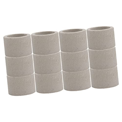 Mipcase Aquarium Pflanzenhalter Wasserpflanzenring Keramik 12 Stück Befestigungsring für Aquarienpflanzen Aquariendekor Zubehör Anti Schwimm Pflanzengewicht für Süßwasser Aquarium von Mipcase