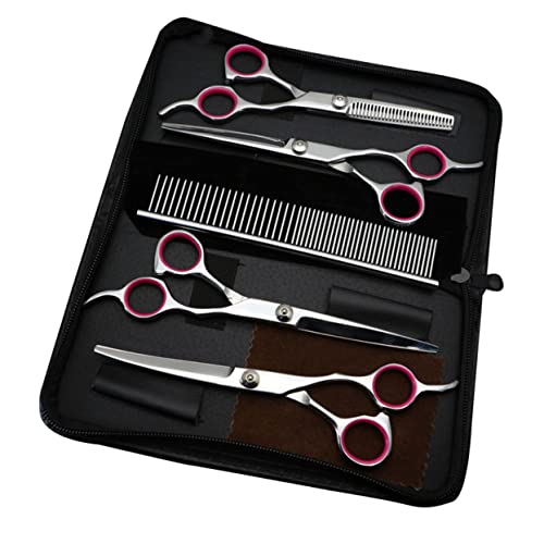 Mipcase Haarschneideschere 1 Set/5 Stück Tierhaarschere Pflege Edelstahl Effilierschere Hundesets/Für Geraden Kamm Mit Katze Gebogen Haarschneidemaschinen Für Haustiere Mipcase Haarschneideschere 1 Set/5 Stück Tierhaarschere Pflege Edelstahl Effilierschere Hundesets/Für Geraden Kamm Mit Katze Gebogen Haarschneidemaschinen Für Haustiere von Mipcase