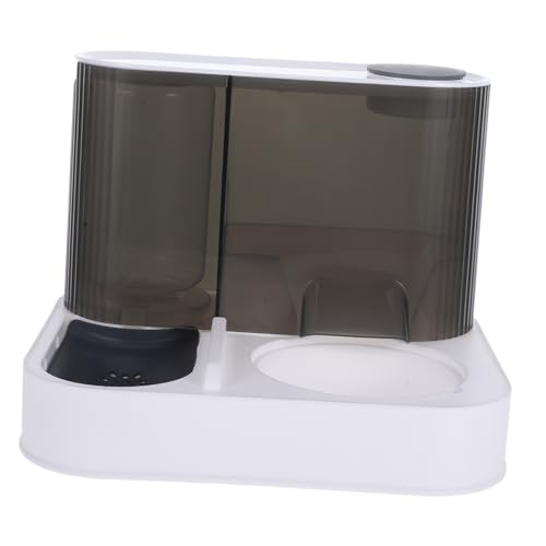 Mipcase Automatische Katzenfutterautomatin Futterspender Für Katzen Im Freien Welpengerichte Futternapf Für Haustiere Hundebecken-futterspender Futternapf Für Draußen Abs Light Grey von Mipcase