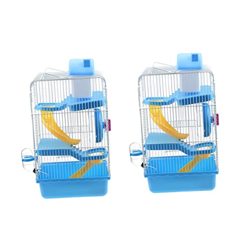Mipcase Dreischichtiges Hamsterkäfig-21x27x45cm Haustier-Villa-tragbares Gerbil- von Mipcase