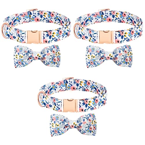 Mipcase Fliege Bowknot- Sicherheitsfreigabe für Haustiere L Cats Fashion Collar Sky-Cat Medium/Abnehmbare Krawatte Kostümschleife Zubehör für Schnelles/Krawattenhundemuster Kostüm Welpenhalsband von Mipcase