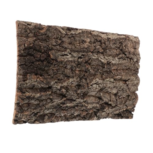 Mipcase Dekobrett aus Rinde Korkmatte für Eidechsenbecken Korkfliese Fliese für Reptilienbecken Fischhöhlenaquarium Hintergrund des Reptiliengeheges Korkholz hölzern Coffee von Mipcase