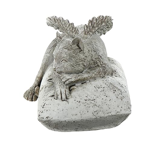 Mipcase Gedenksteine ​​für Haustiere Katzen Engel Katze Trauer Gedenksteine Tributstatue Gartenstatue von Mipcase