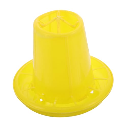 Mipcase Futtereimer Für Hühner Geflügel-futteranschluss Outdoor -hühnerfuttermittel Wachtelwasserversorgung Küken Füttern Wasserspender Für Hühner Wasserbehälter Für Enten Plastik Yellow von Mipcase