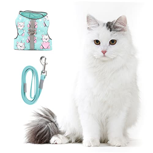 Mipcase Katzenleine Mit Netzweste Sichere Und Bequeme Verstellbare Katzen-spazierweste Mipcase Katzenleine Mit Netzweste Sichere Und Bequeme Verstellbare Katzen-spazierweste von Mipcase